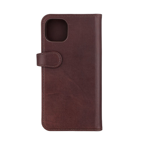 iPhone 14/14 Plus Wallet Flip Cover 2in1 3 card – Brun – Buffalo