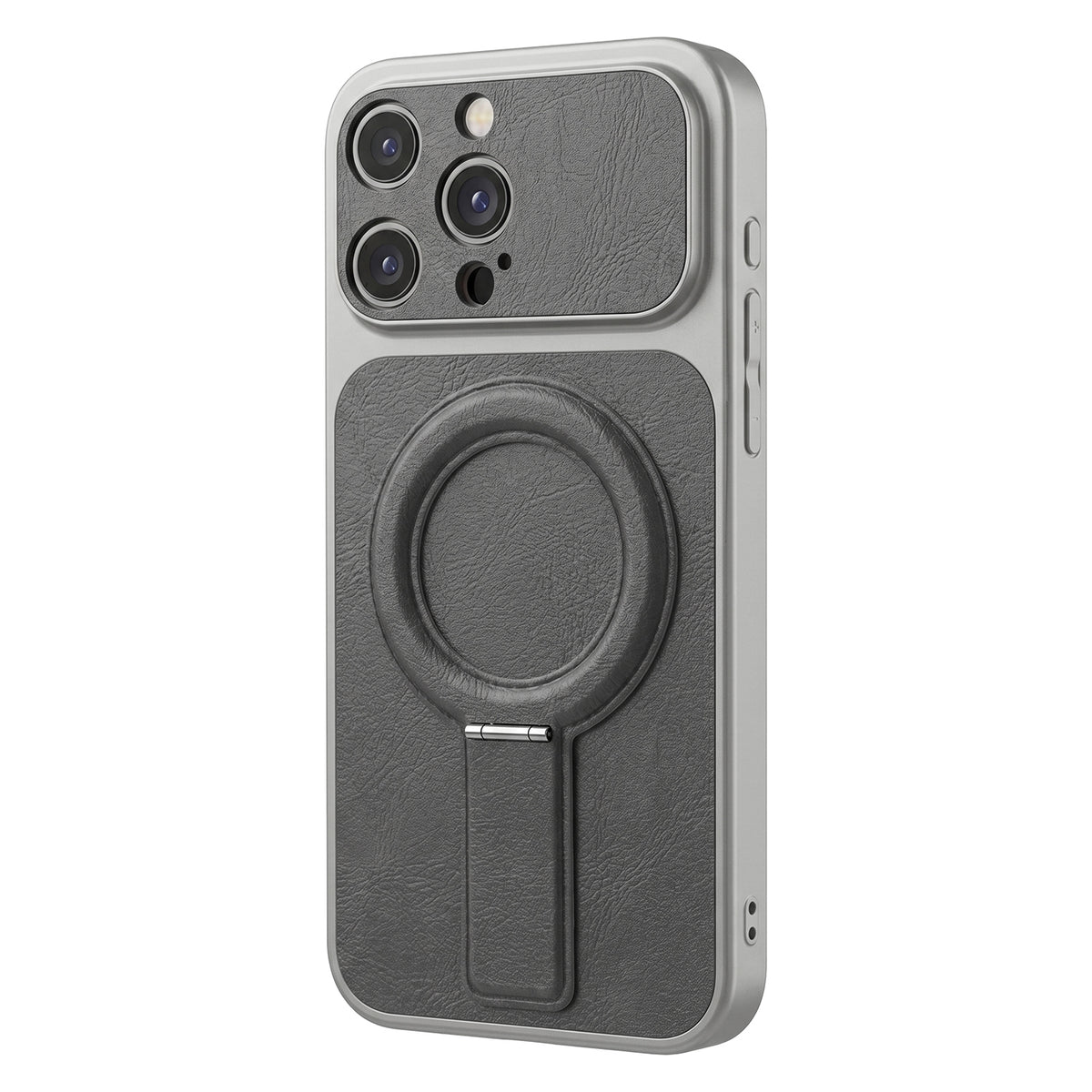 iPhone 17 Pro MagSafe Cover Luxgrip Mag – Grå - billede 3