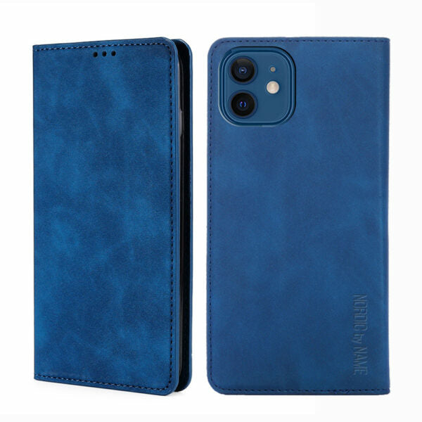 iPhone 12 Pro Max Wallet Flip Cover – Blå