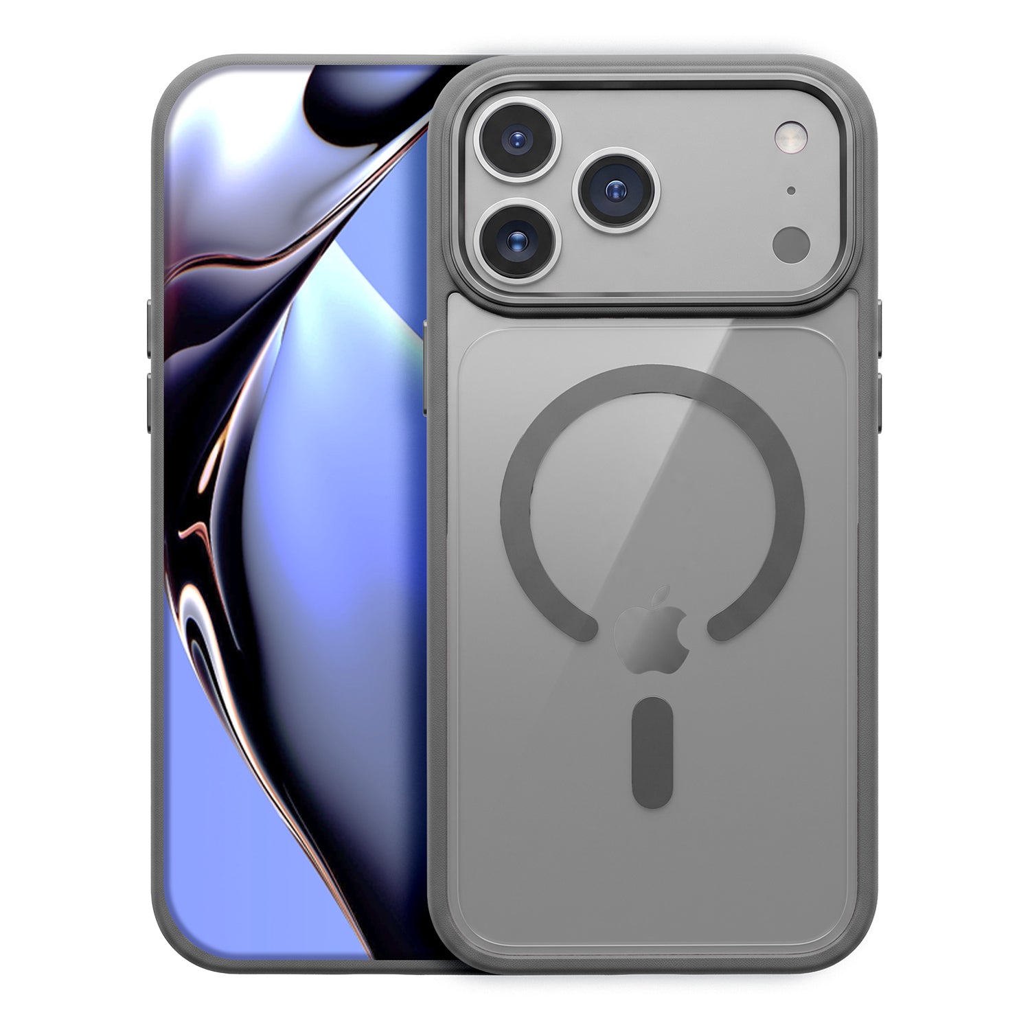 iPh17PM/18PM Clear Mag Silver
