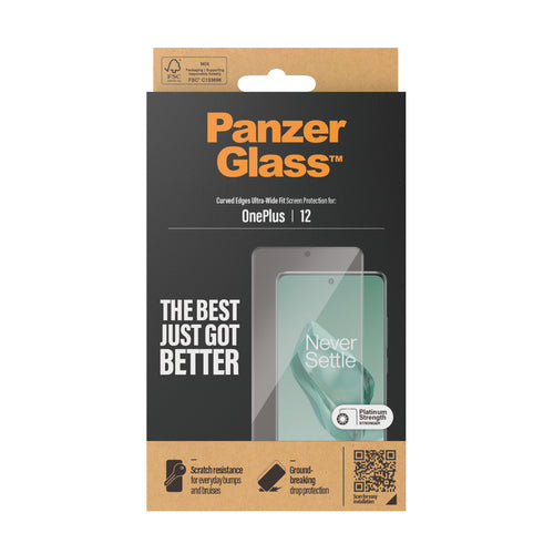 PanzerGlass Screen Protector OnePlus 12 Ultra-Wide Fit