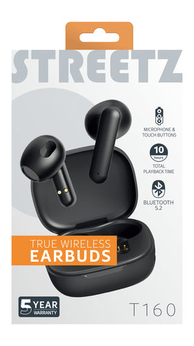 T160 TWS earphones, black