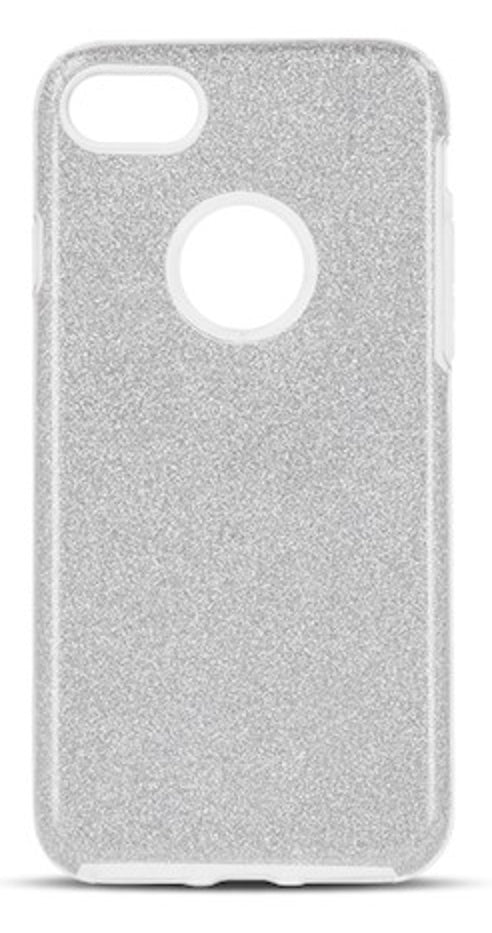 iPhone 16e / 17e Cover Glitter 3-i-1 – Silver - billede 4