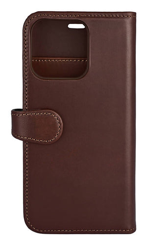 iPhone 13 Pro Læder Wallet Flip Cover – Brun – Buffalo