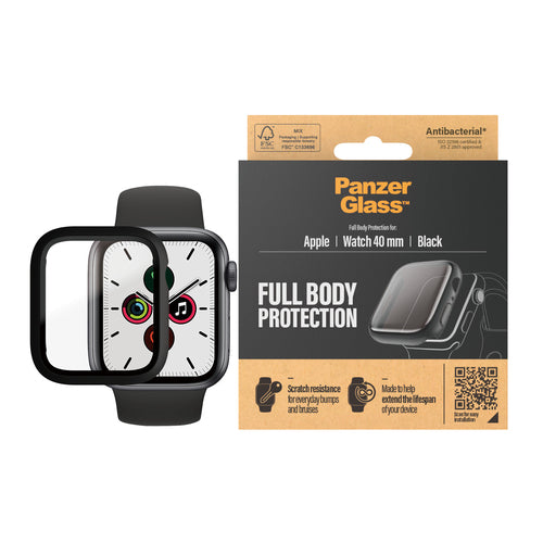 PanzerGlass Full Body Apple Watch 4/5/6/SE (40 mm) Black (AB - EOL