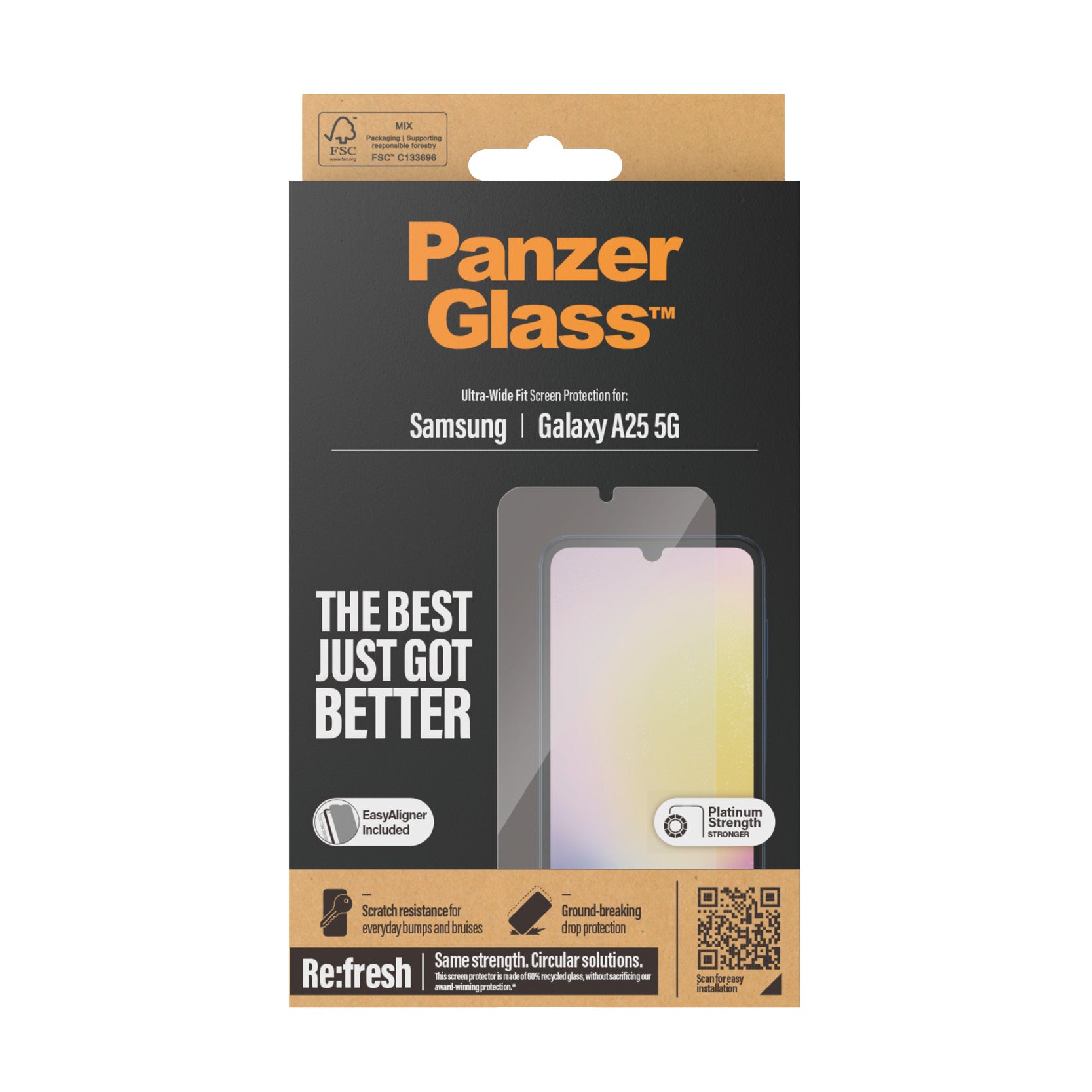 PG Screen Protector Galaxy A25 5G UWF - billede 3