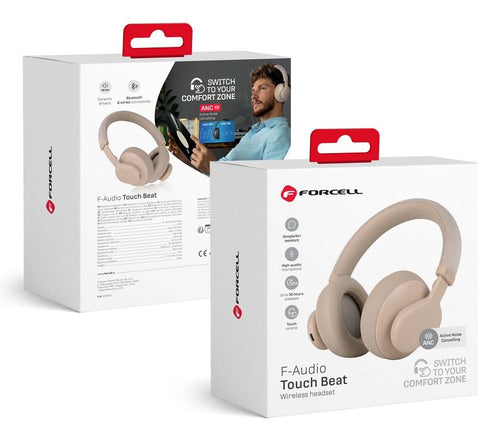 TouchBeat Headphone m/ANC Beig