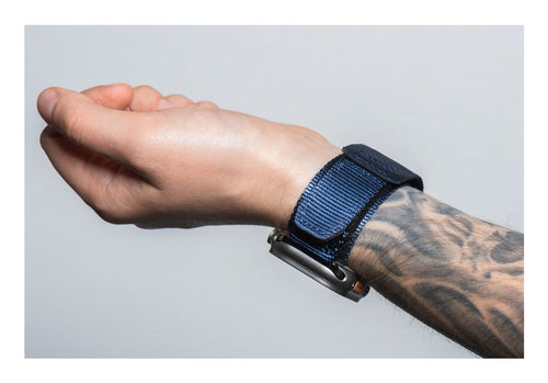 FORCELL Velcro Nylon Strap for Apple Watch - Blue - 38/40/41 mm