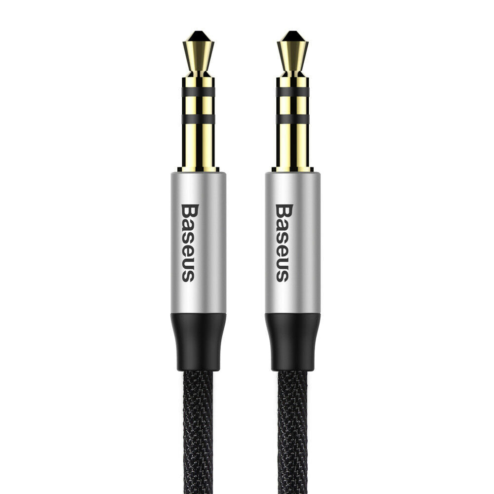 Baseus cable audio Yiven M30 jack 3,5 mm - jack 3,5 mm 1,0 m silver-black