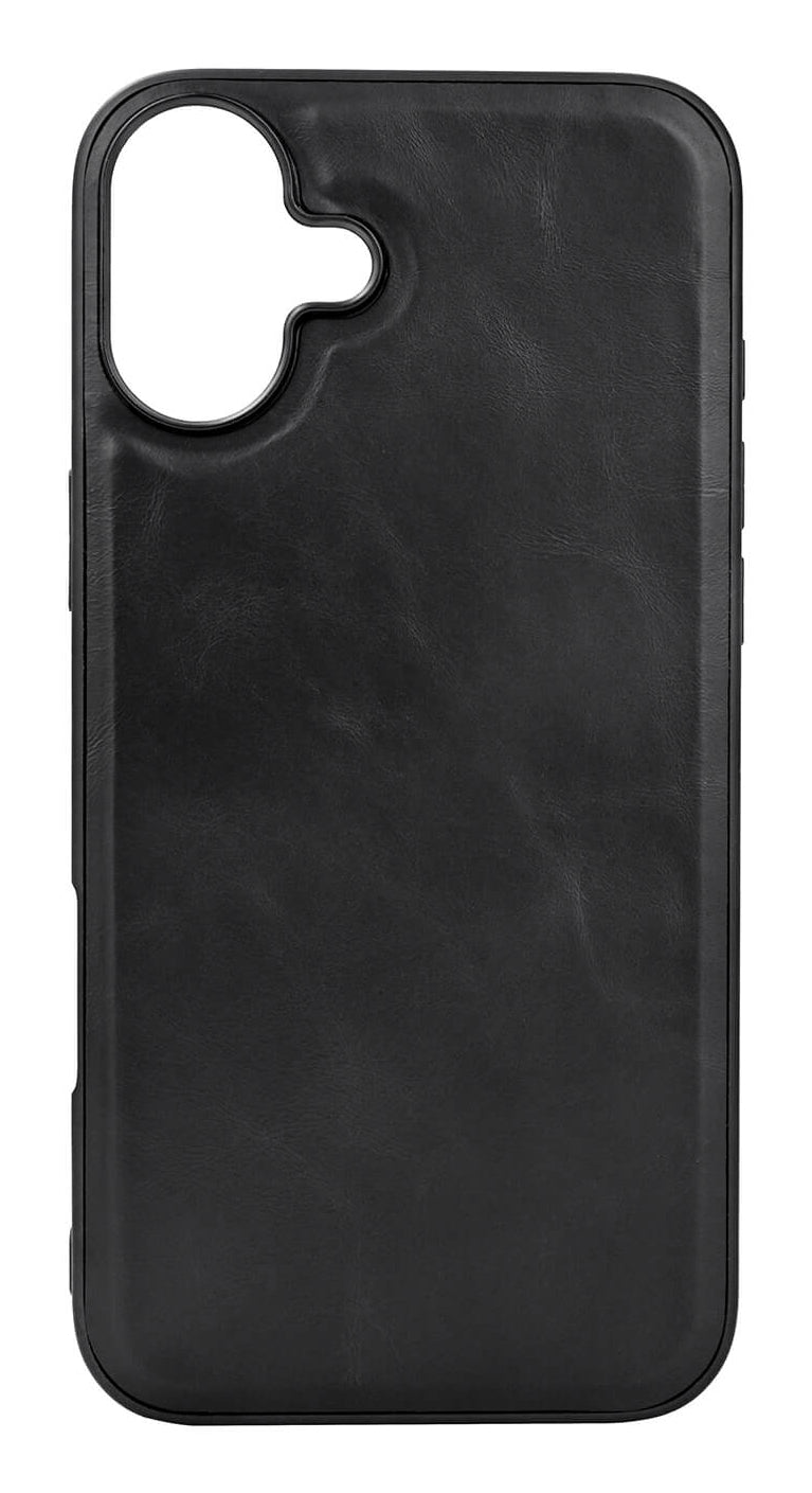 iPhone 16 Plus Læder Cover – Sort – Buffalo