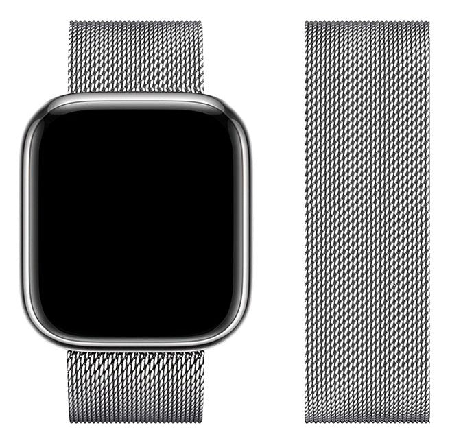 FORCELL Magnetic Stainless Steel Strap - Silver - 42/44/45/49 mm