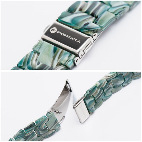 FORCELL Marble Textured Resin Strap - Green - 42/44/45/49 mm