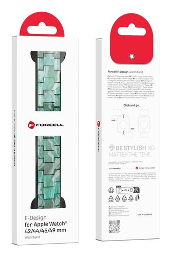 FORCELL Marble Textured Resin Strap - Green - 42/44/45/49 mm