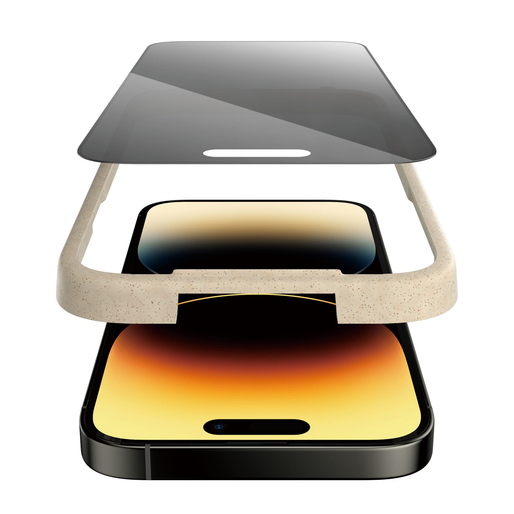 PanzerGlass iPhone 14 Pro UWF Privacy AB w. Applicator - billede 8