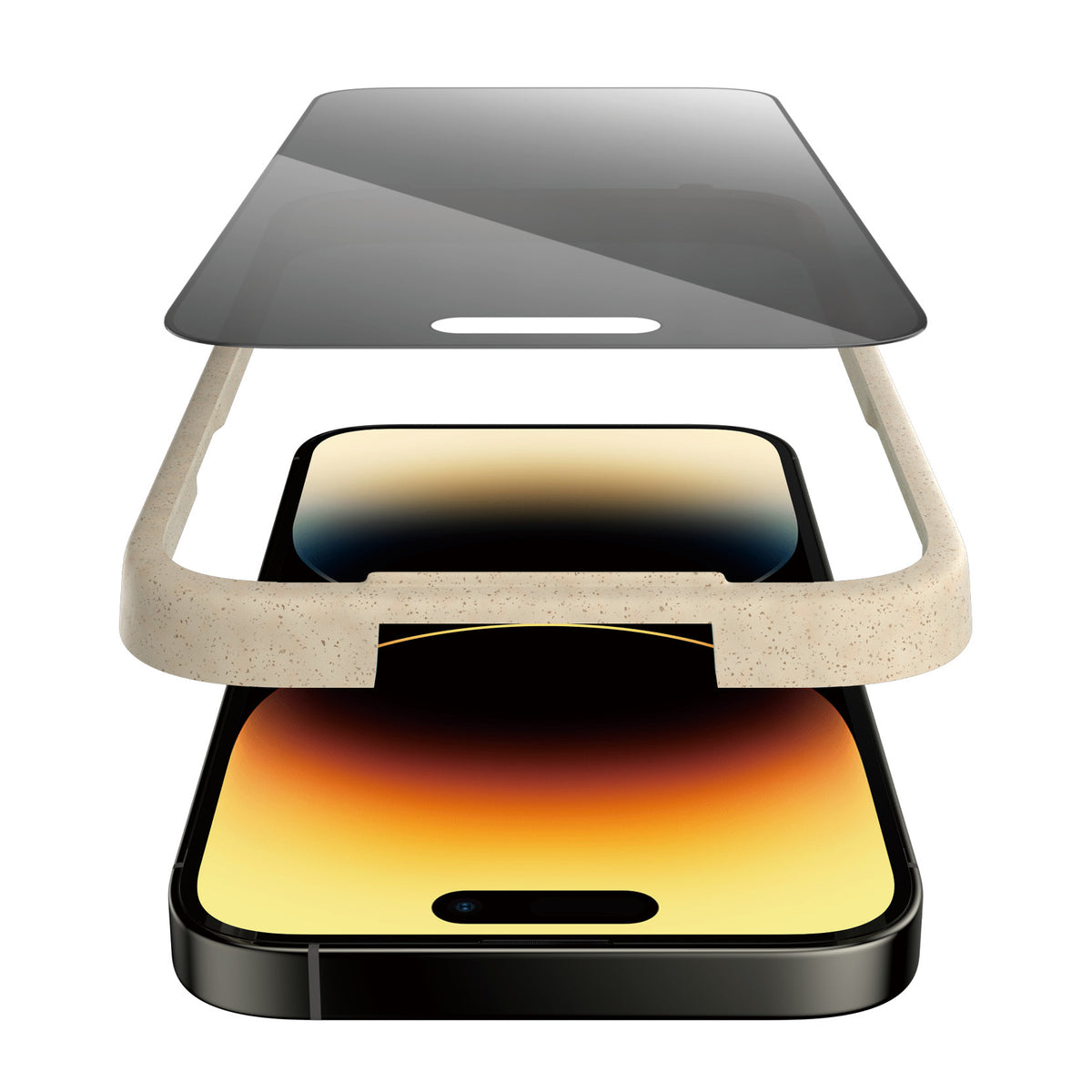 PanzerGlass iPhone 14 Pro UWF Privacy AB w. Applicator - billede 8