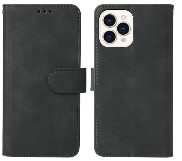 iPhone 14 Pro PU Wallet Flip Cover Folio – Sort