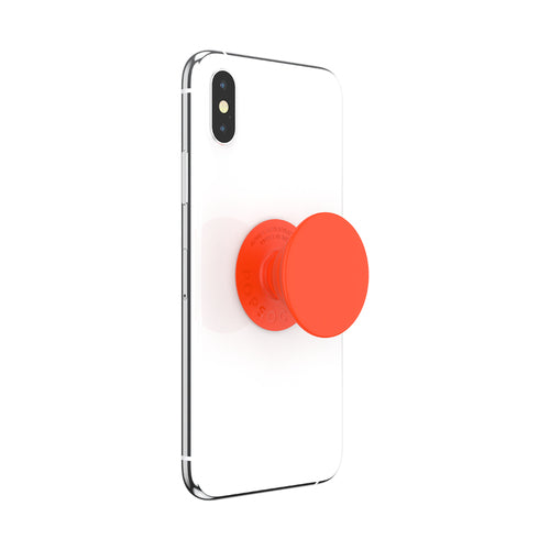 POPSOCKETS Neon Electric Orange Aftageligt Greb m. Standerfunktion EOL