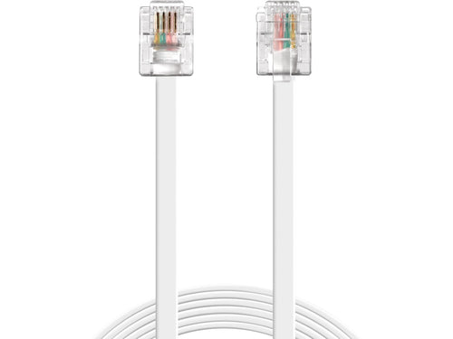 RJ11-RJ11, White 5m