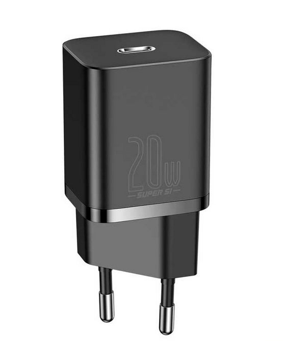 BASEUS Travel Charger - PD20W plug Super Si CCSUP-B01 black