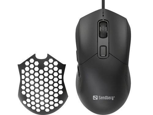 Sandberg FlexCover 6D Gamer Mouse, Black