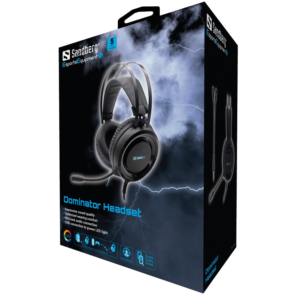 Sandberg Dominator Gaming Headset, Black - billede 5