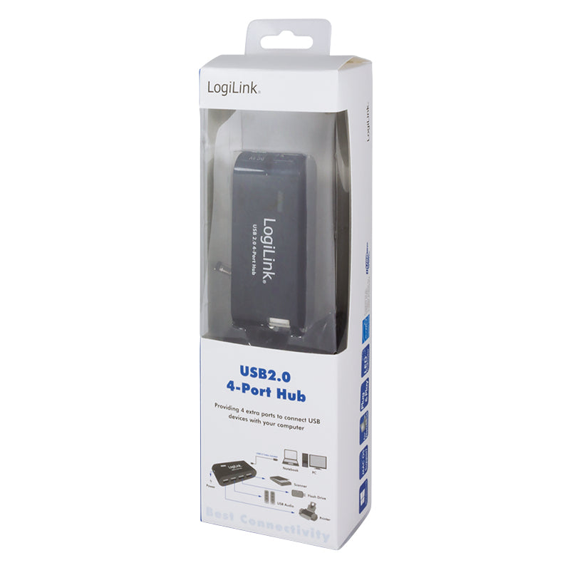4xUSB2 Hub Logilink Sort