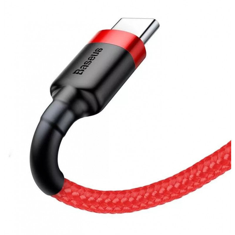 Kabel USBA/USBC 1m RD/BK - billede 2
