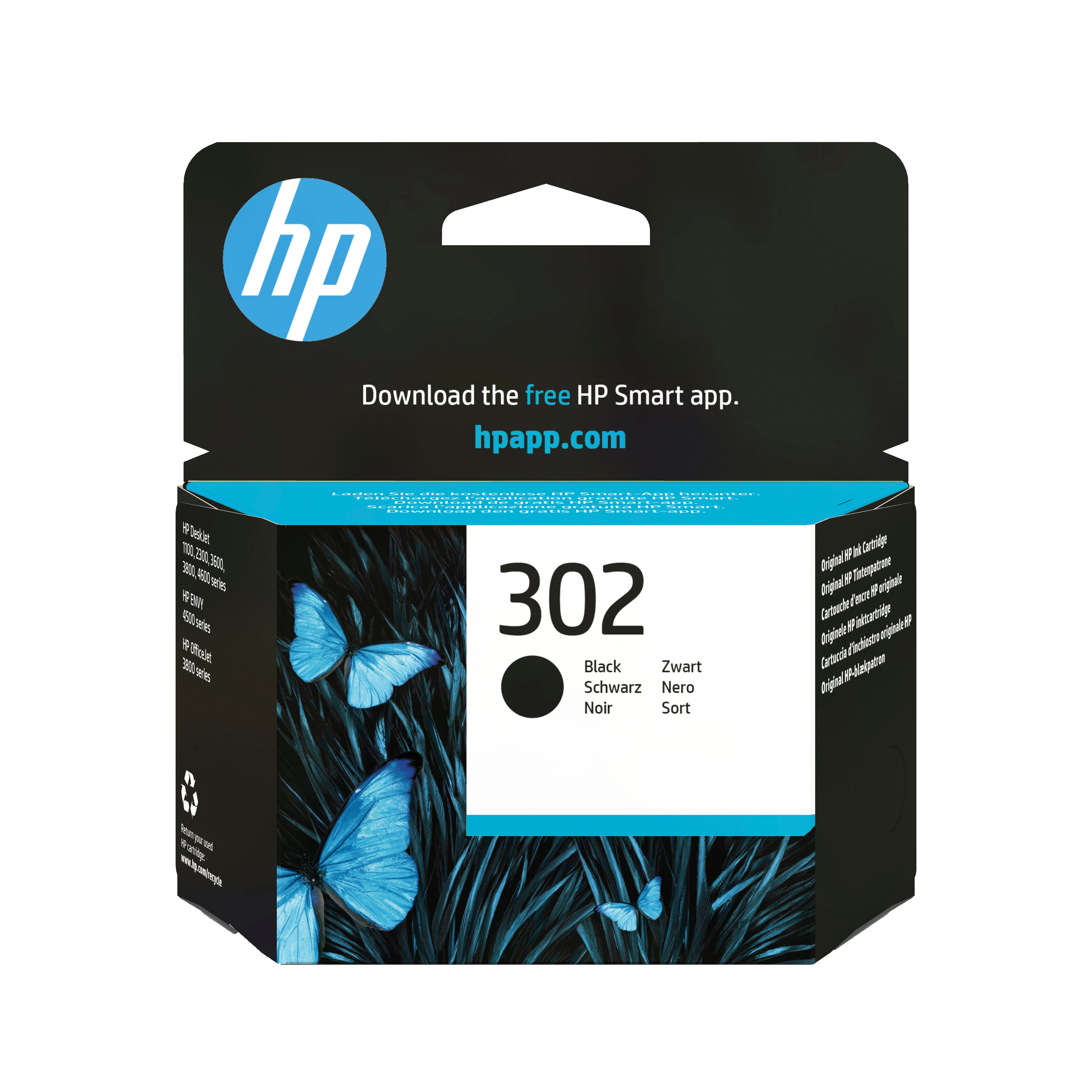 HP No 302 black ink