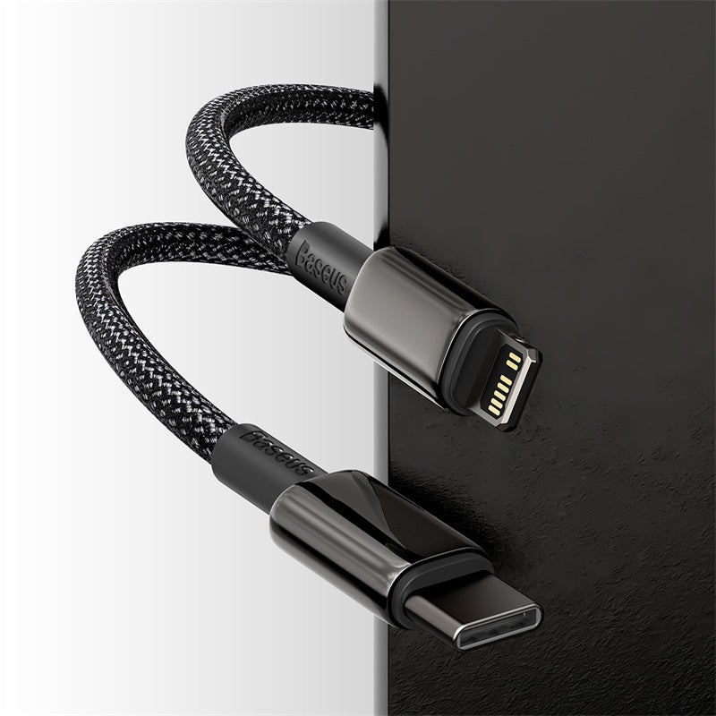 BASEUS USB Cable - Tungsten Gold CATLWJ-01 Type-C - IPHONE lightning 1M 20W black - billede 4