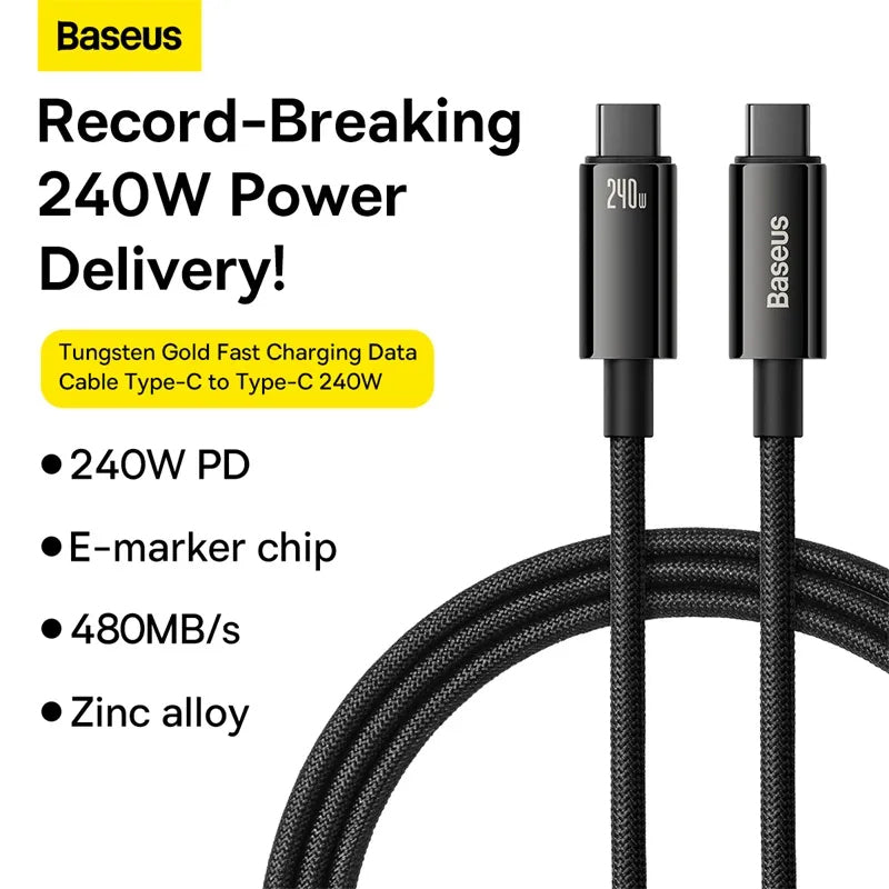 USB/C - USB/C 3m GLD/ Tungsten - billede 4