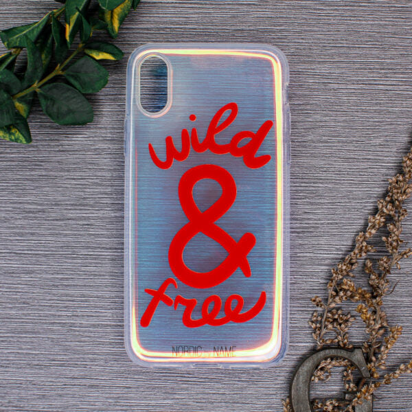iPhone X/XS Cover Wild And Free – Transparent