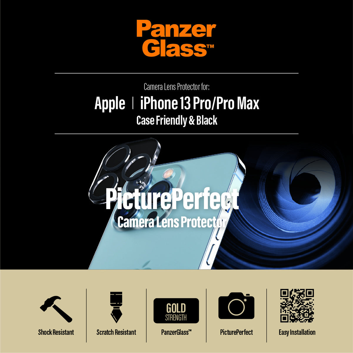 PanzerGlass Camera Protector for iPhone 13 Pro/Pro Max - billede 9