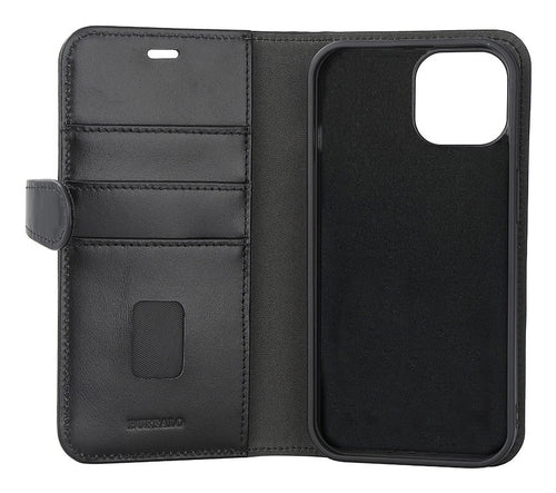 iPhone 15 Cover med kortholder 2in1 3 Magserie – Sort – Buffalo