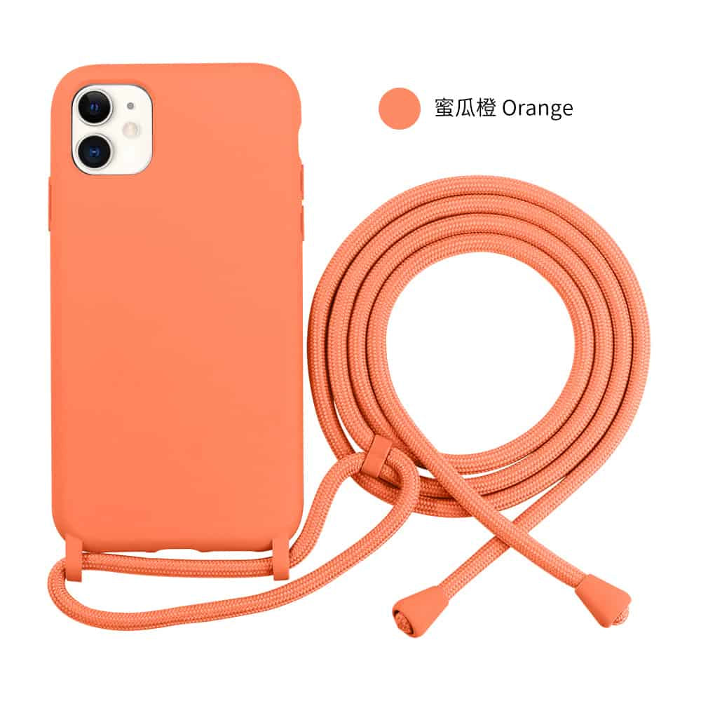 iPhone 12/12 Pro Cover Med Snor – Orange