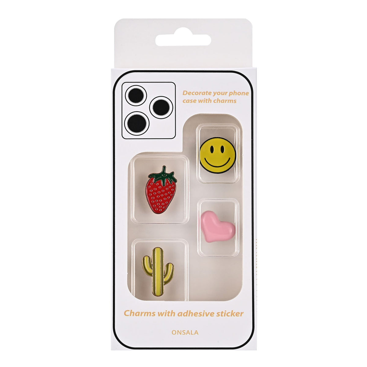 Charms Pimp Your Phone Metal og Plastik 4 stk - billede 2