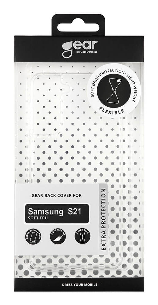 GEAR Mobilcover Transparent TPU Samsung S21 - billede 2