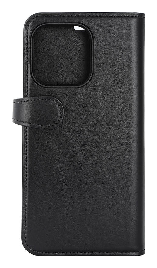 iPhone 15 Pro Max Læder Cover med kortholder 2in1 3 Magserie – Sort – Buffalo - billede 3