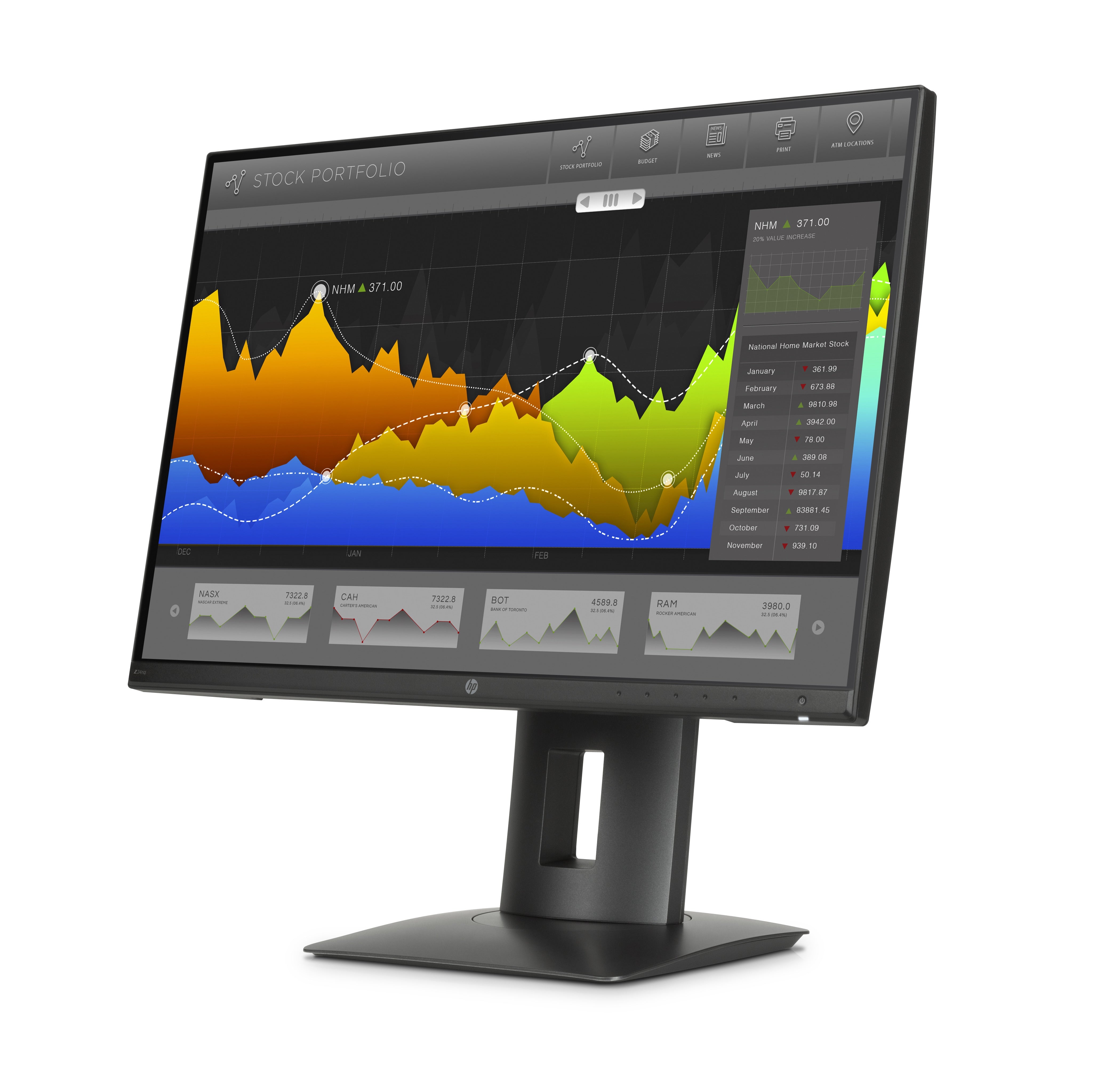 24" HP Z24nq - 2K (2560x1440) - billede 5
