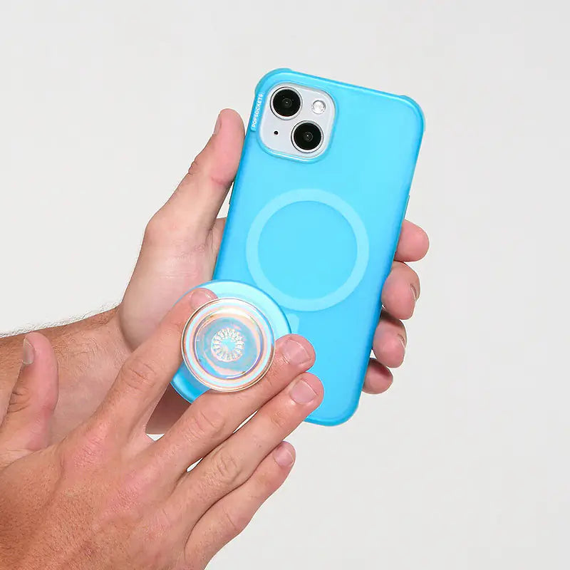 POPSOCKETS PopGrip for Magsafe Opalescent Blue - billede 7