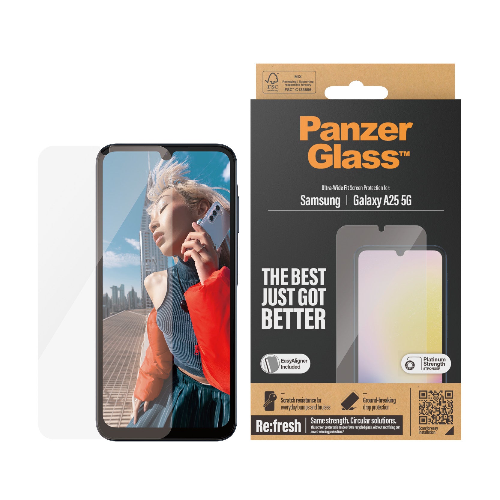 PG Screen Protector Galaxy A25 5G UWF - billede 2