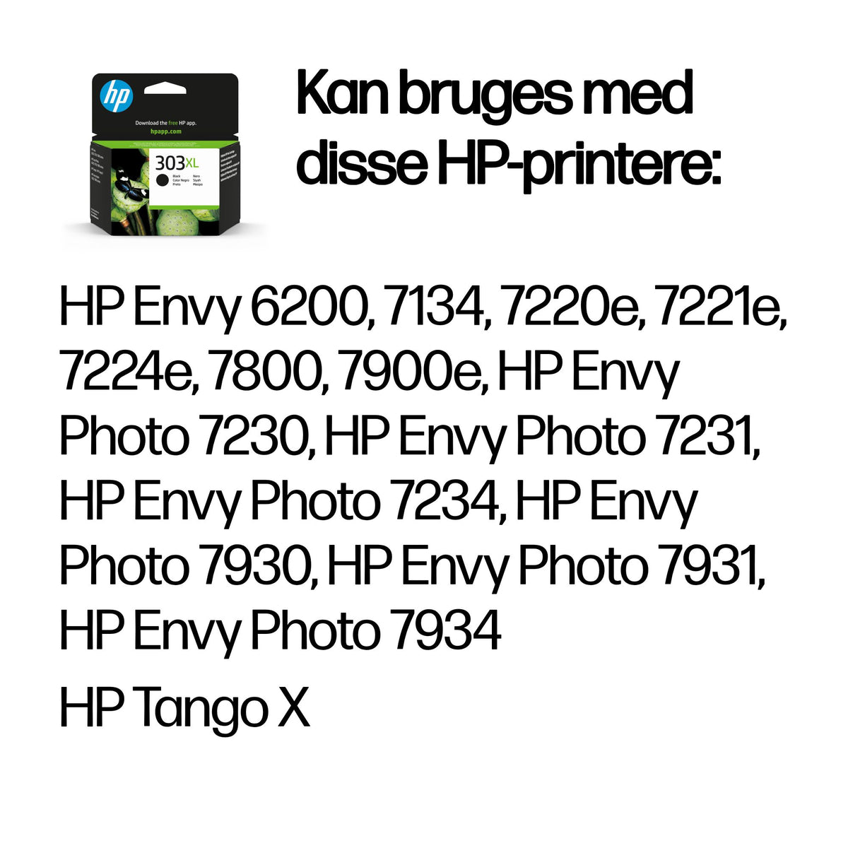 HP 303XL Blækpatron Sort