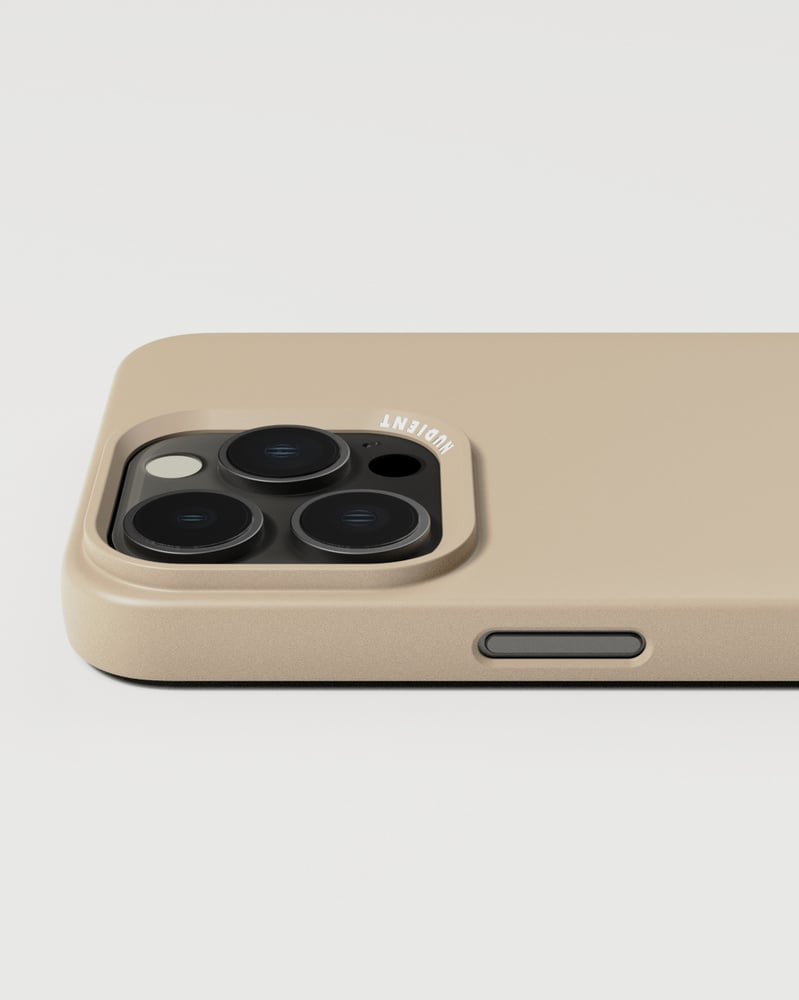 Nudient iphone 15 Pro Max Clay beige
