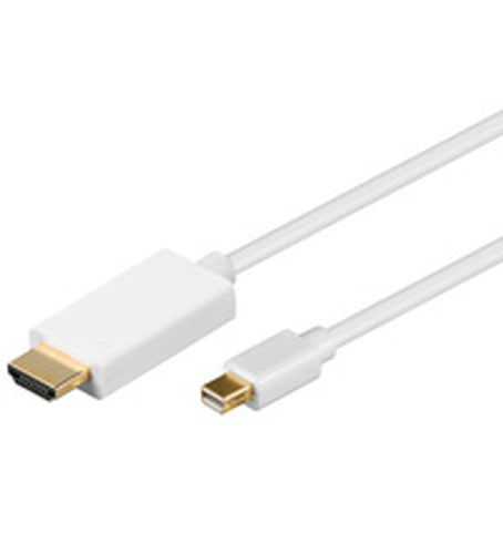 Kabel HDMI/MiniDP 2m Hvid