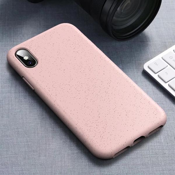 iPhone X/XS Cover Eco Friendly – Lyserød