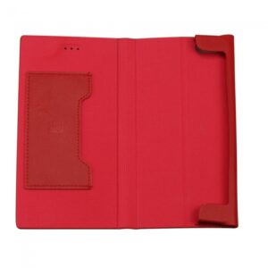 iPhone 6 plus/6S plus Læder flip-cover til kort, Rød