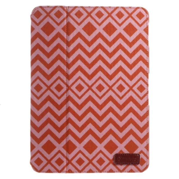 iPad Air Flip-cover, med rødt bølge mønster.