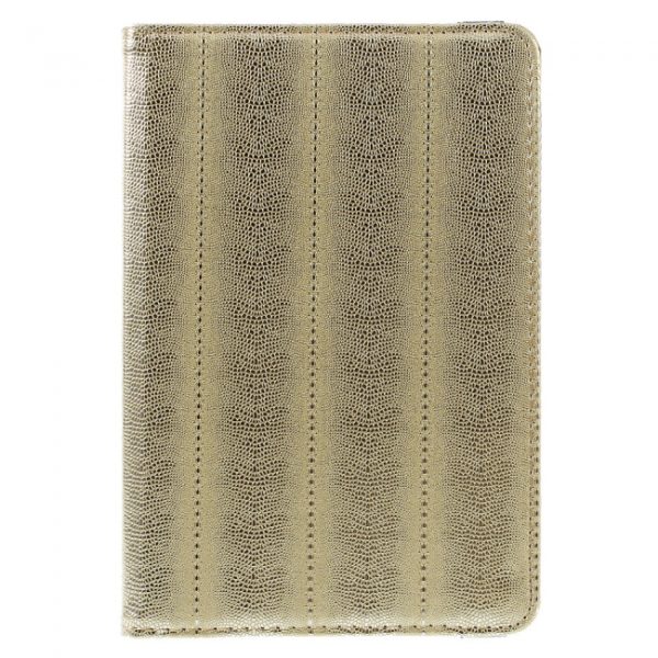 iPad mini 360* Flipcover. PU slangeskind. Gold