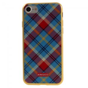 iPhone 7/8 TPU Cover. Skotskternet Rød/Blå