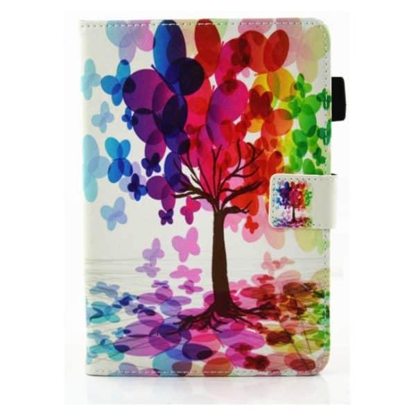 iPad mini Flipcover med lommer. Malet træ