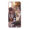 iPhone X Cover TPU. Vin og vinglas.